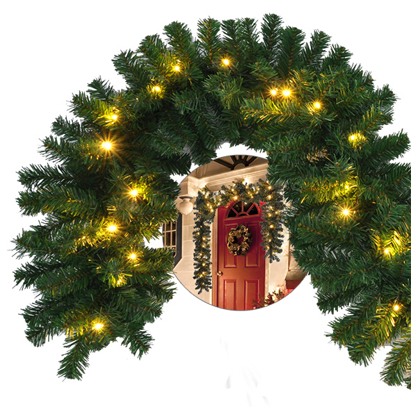 Künstliche Tannengirlande mit Lichter-