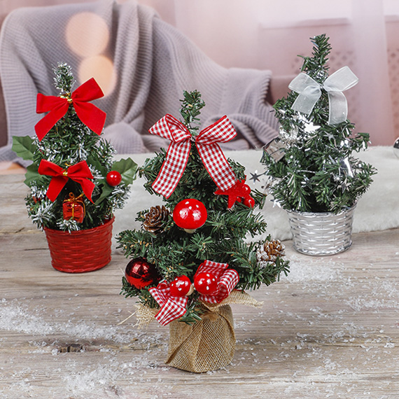 3er Set Mini Weihnachtsbäume ca. 20 cm