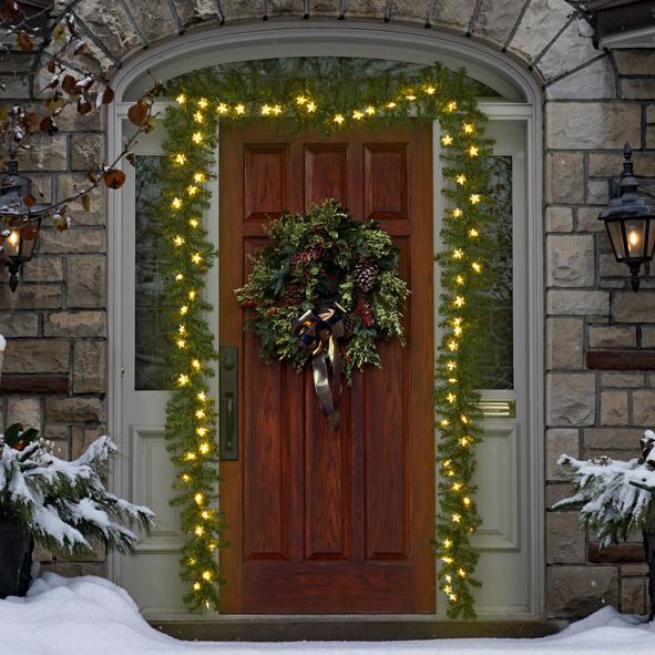 Künstliche Tannengirlande, grün