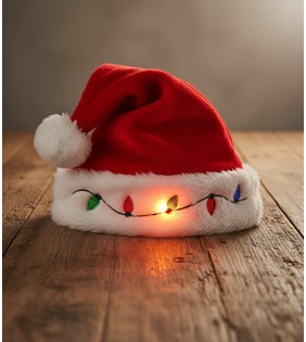 Weihnachtsmütze, mit LED