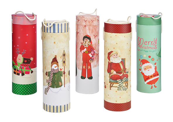 Dekorativer Geschenkkarton, rund