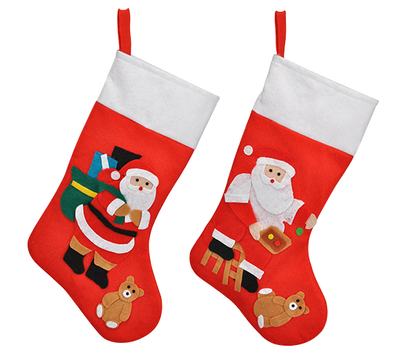 Nikolaus- / Weihnachtsstrumpf aus Filz