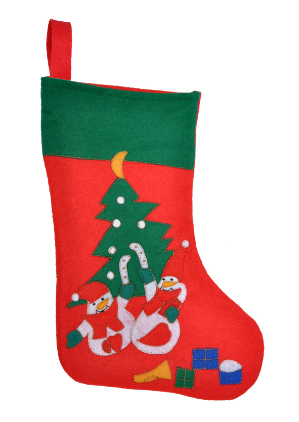 Nikolaus- Weihnachtsstrumpf aus Filz