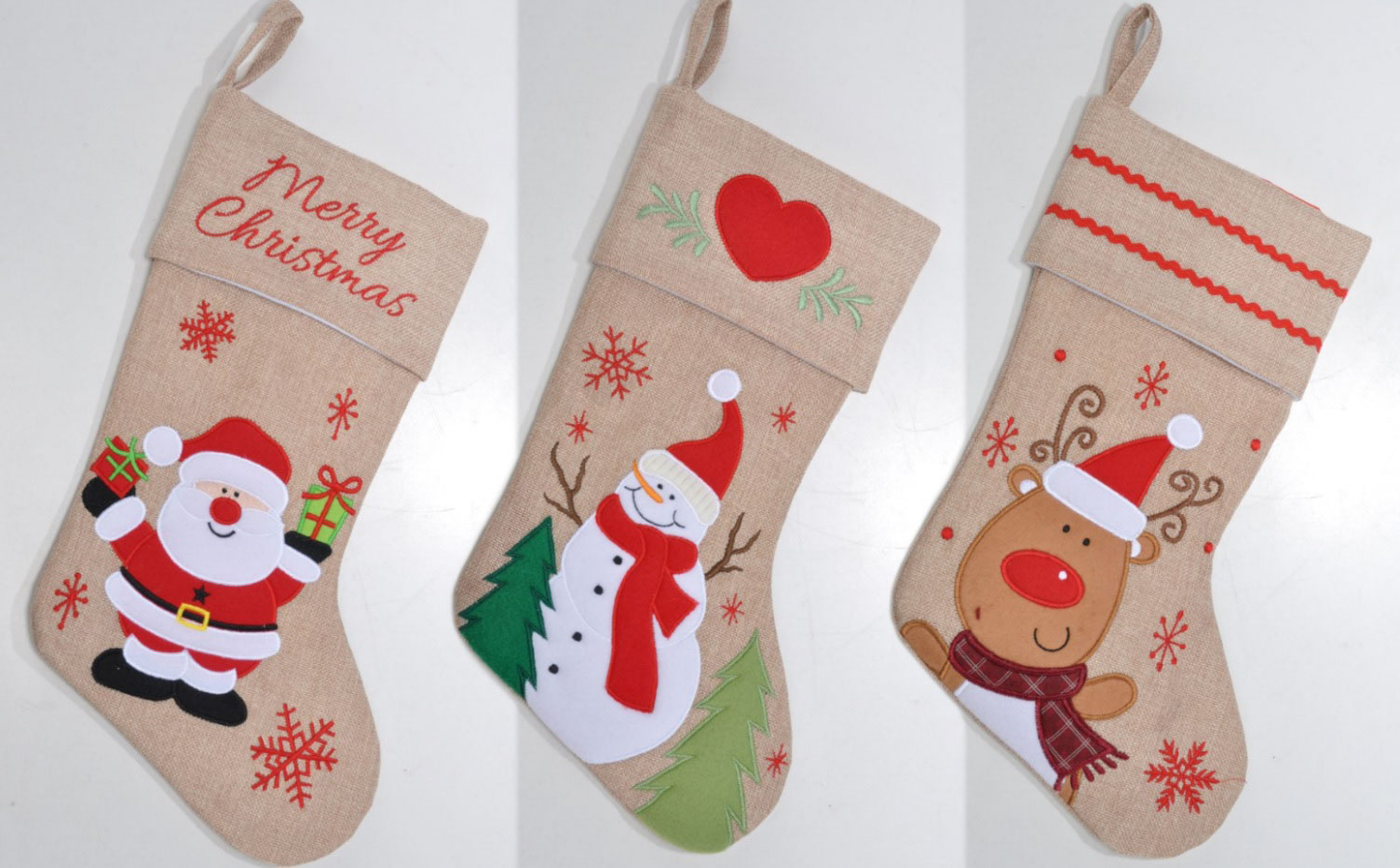 Nikolaus- / Weihnachtsstrumpf- Set