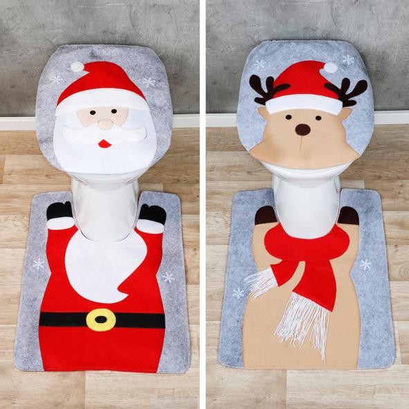WC-Weihnachtsdekorations-Set, 2-tlg.