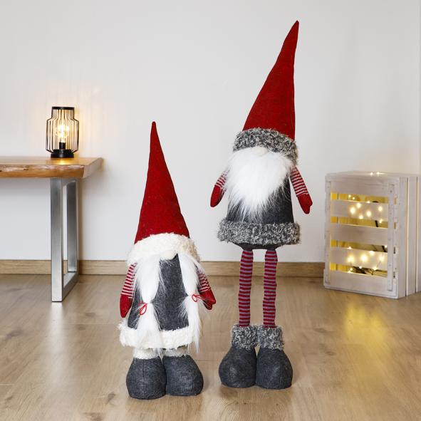 Weihnachtswichtel mit Teleskopbein