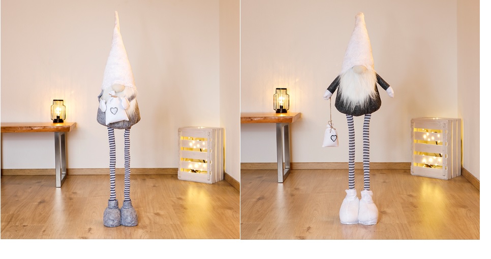 Weihnachtswichtel mit Teleskopbein