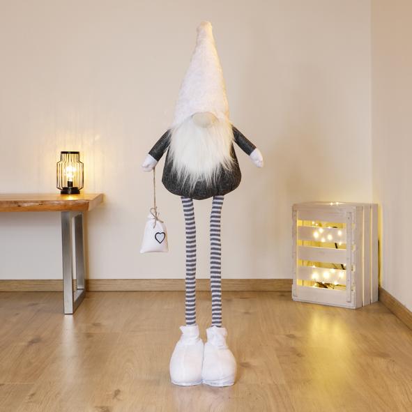 Weihnachtswichtel mit Teleskopbein