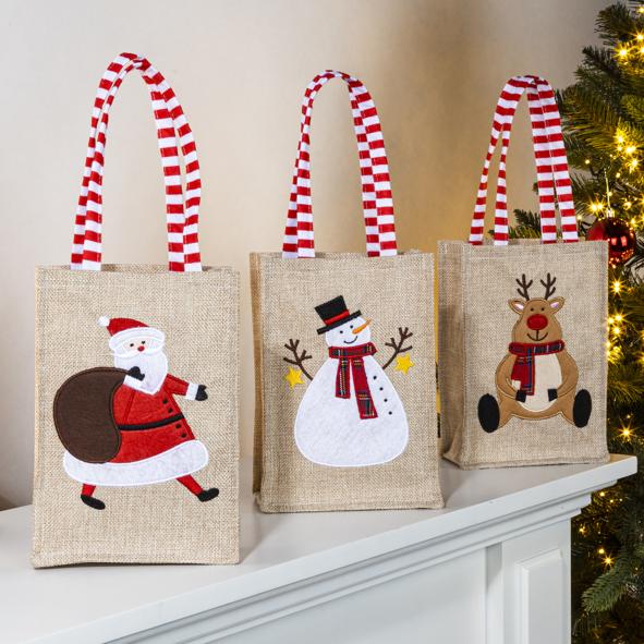 Tasche mit Weihnachtsmotiven