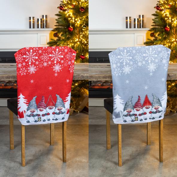 Stuhlhusse im Weihnachtsdesign