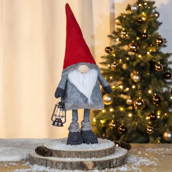 Wackelnder Wichtel mit Laterne