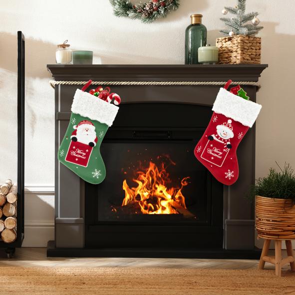 Nikolaus-Weihnachtsstrumpf aus Vlies