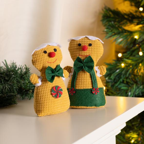 Lebkuchenmännchen aus Stoff