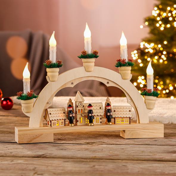 Lichterbogen im Dorfdesign