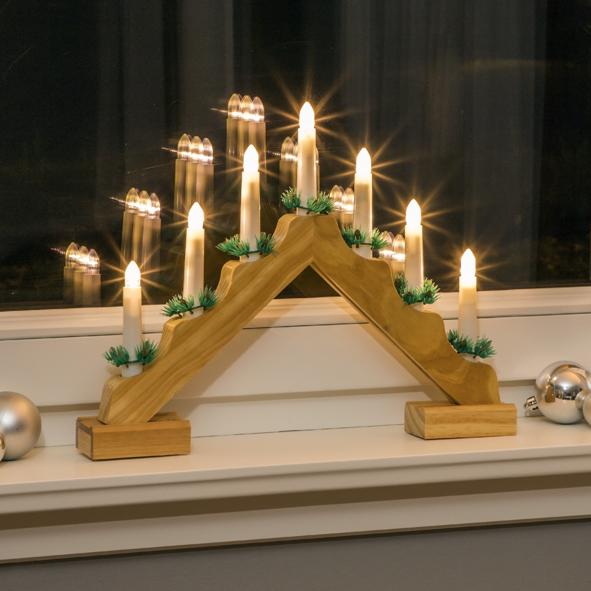 Lichterbogen mit 7 LED - Kerzen