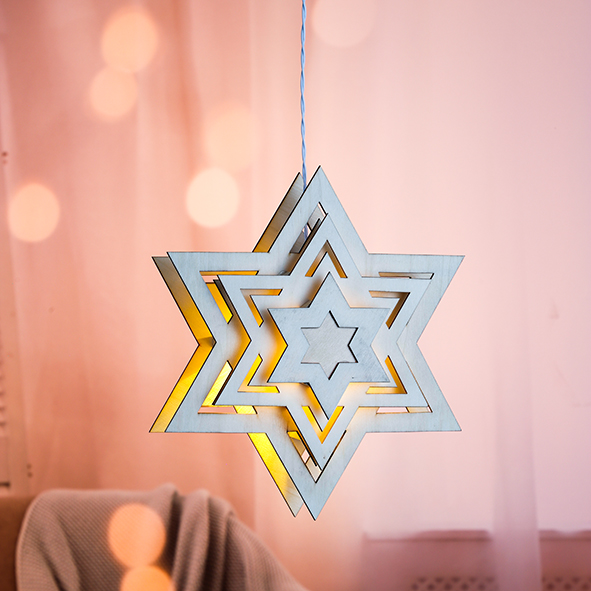 Weihnachtsdeko Stern leuchtend