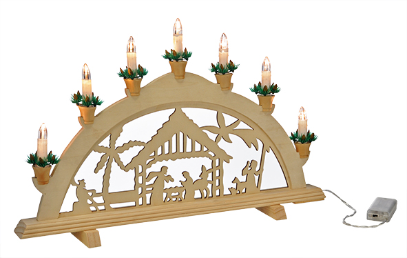 Lichterbogen aus Holz