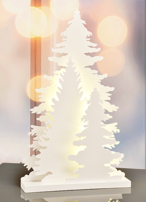 Dekorative Holzbaumgruppe