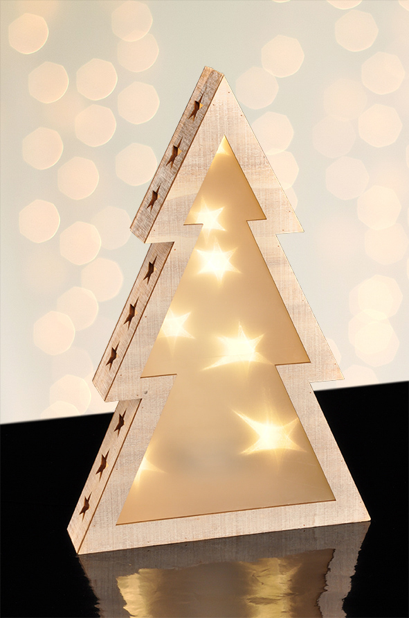 Beleuchteter Weihnachtsbaum