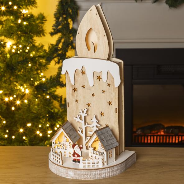 weihnachtliche Holzdeko