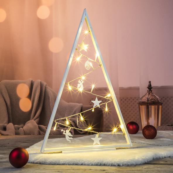 Beleuchtete Baumsilhouette, ca. 50cm hoch