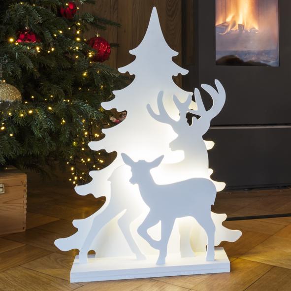 Weihnachtslandschaft mit 36 warm weißen LEDs