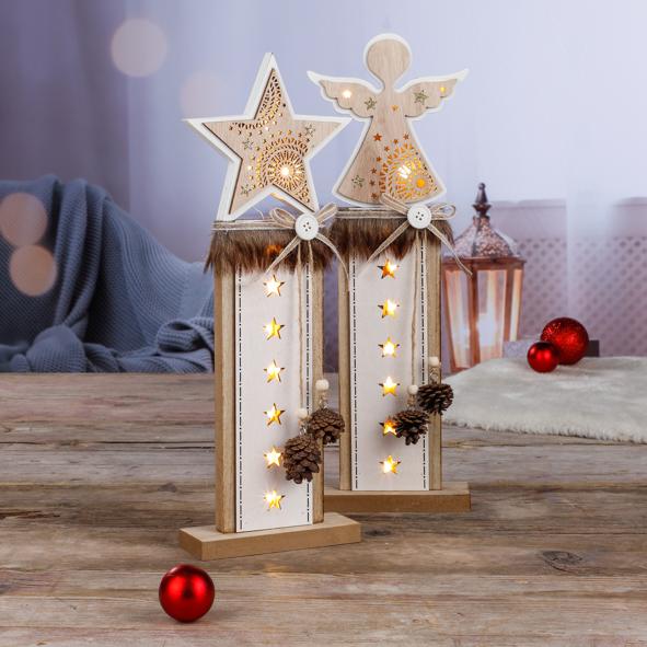 Säule mit 10 warm weißen LEDs