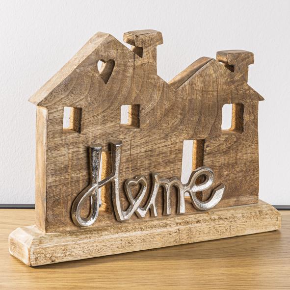 Deko Holzhaus mit Home Schriftzug