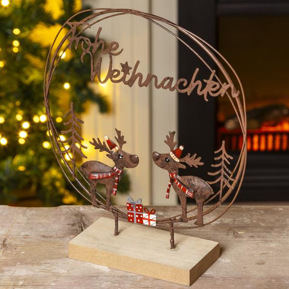 Metallring " Frohe Weihnachten"