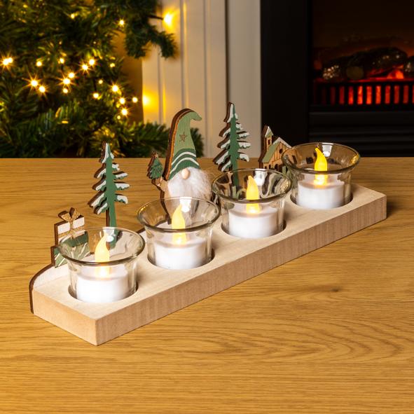 Kerzenhalter aus Holz