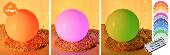 LED Echtwachs-Kugelleuchte