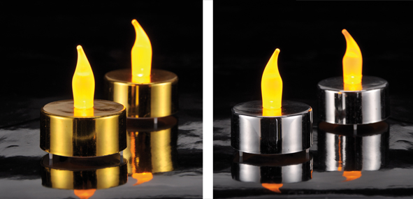 2er Set LED-Teelichte