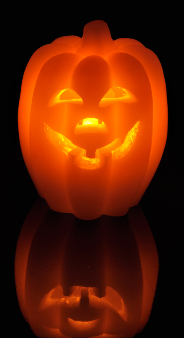 Flammenlose LED Kerze Halloween