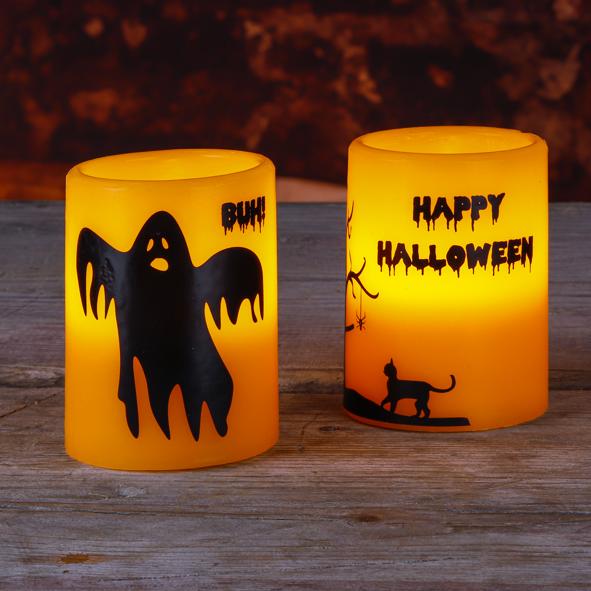 Flammenlose LED Kerze Halloween