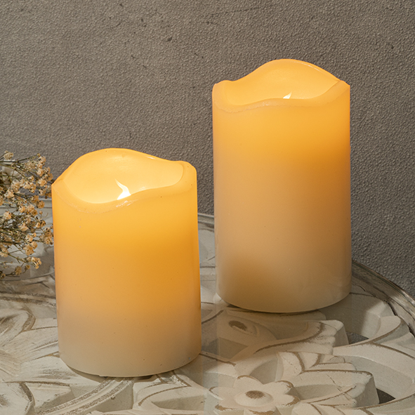 Flammenlose LED-Duftkerzen, 2er Set