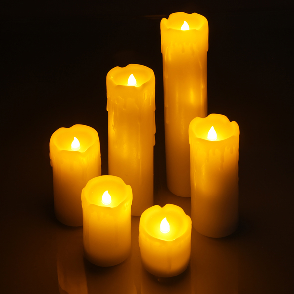 Flammenlose LED Duftkerzen, 6er Set