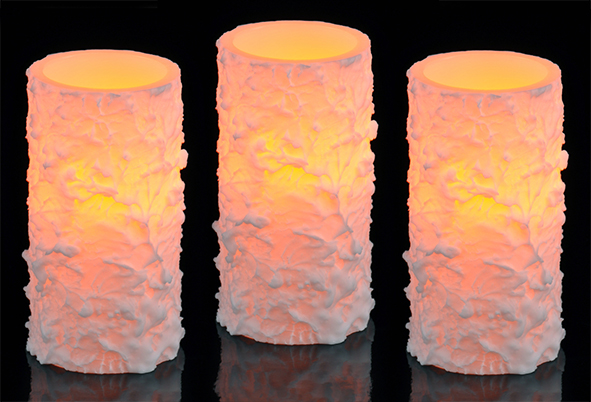 Flammenlose LED Kerzen, 3er Set