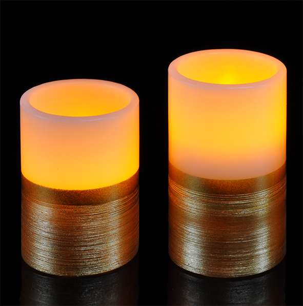 Flammenlose LED Kerzen 2er Set