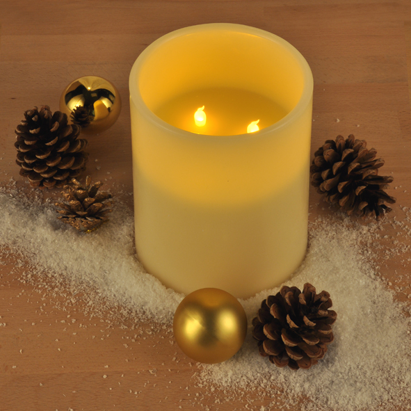 Flammenlose LED Kerze - 3 LED