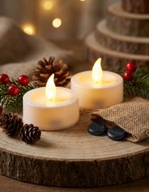 Maxi LED-Teelichter, 2er Set