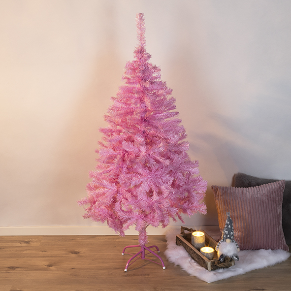 Weihnachtsbaum 150cm hoch, rosa