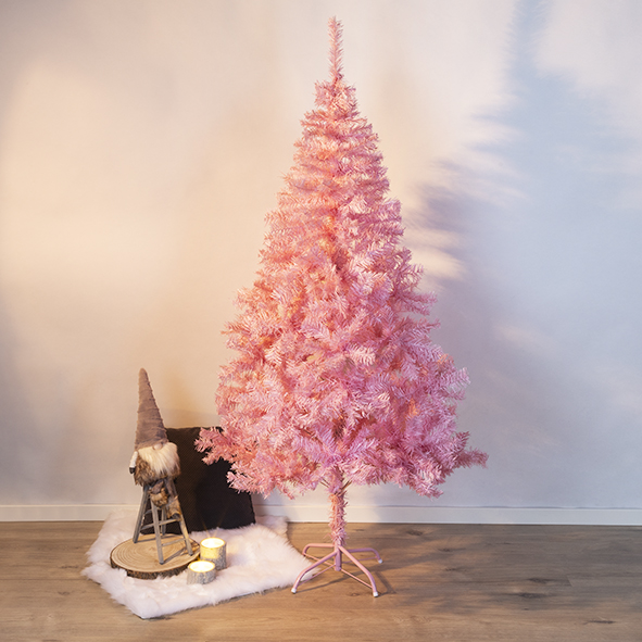 Weihnachtsbaum 180cm hoch, rosa