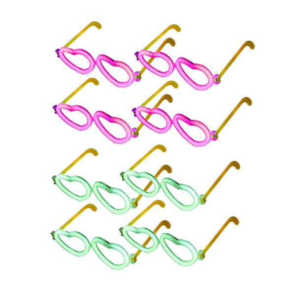 Knicklicht-Brille in Herzensform