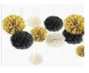 PomPom Bälle 3er Set, ca. 20cm  – versch. Farben 