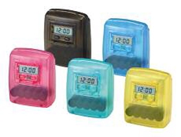 Wasseruhr in verschiedenen Farben