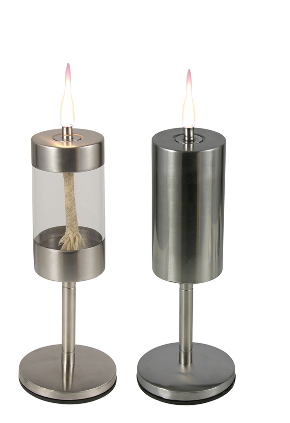 Tisch-Öllampe aus Edelstahl 18/8