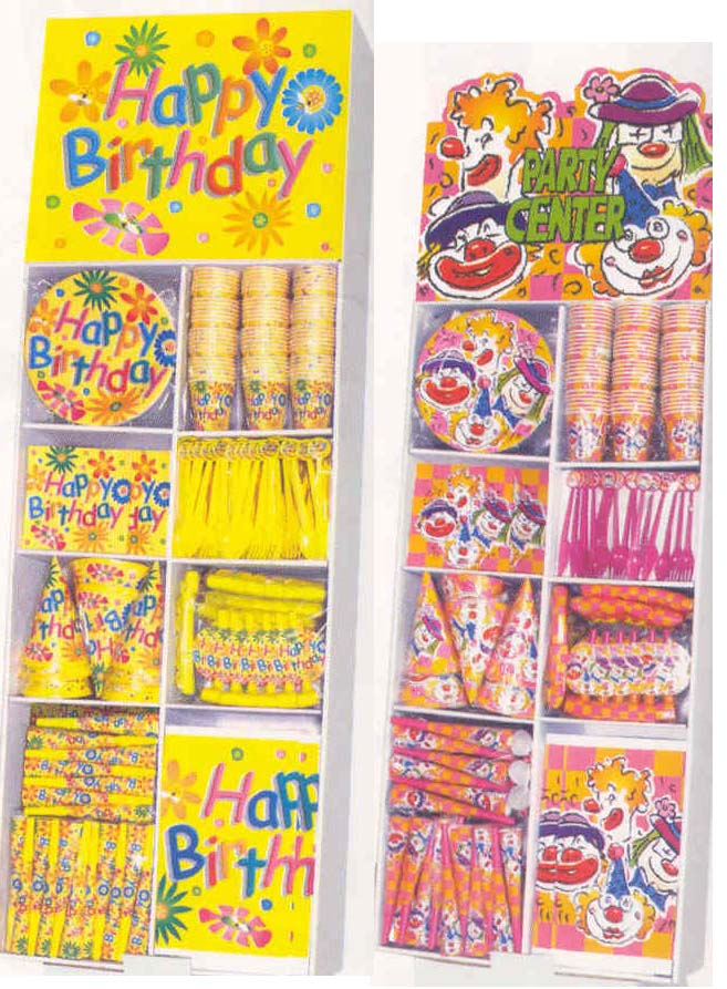 Partygeschirr Display