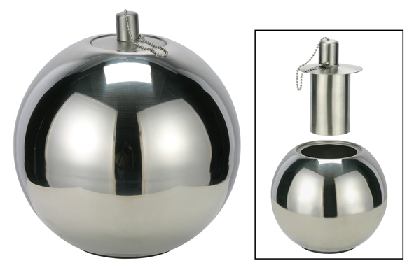 Kugelfackel aus Edelstahl