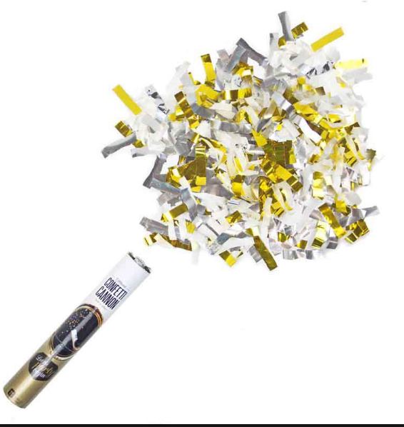 Partypopper "Gold-Silber Regen"