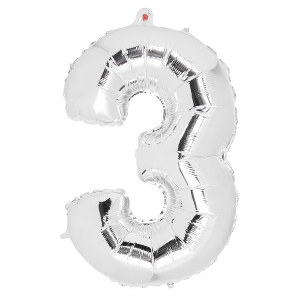 Nummernballon "3"